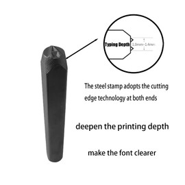 Eruceky 5 mm Punch Letter Set, Metal Letter Alphabet A-Z & Letter Metal Punch Stamp Numbers for Stamping Metal Plastic Wood Leather