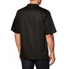 Chef Code Men's Short Sleeve Unisex Classic Chef Coat, Black,