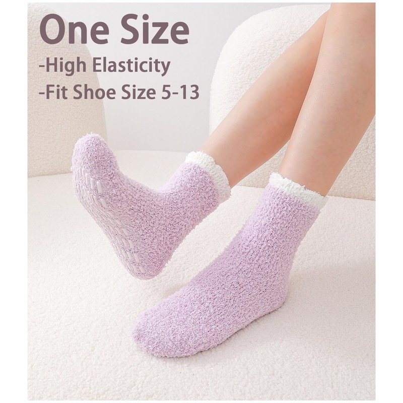 Breslatte Breslatte Non Slip Hospital Socks with Grips for Women