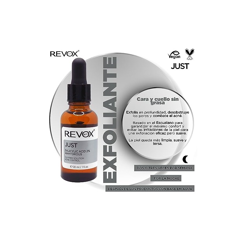 REVOX B77 JUST ACIDO SALICILICO 2% ANHIDRO 30ML