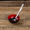 ASIAN HOME Black Melamine Japanese Long Handle Spoons for Ramen,