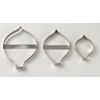 Stainless Steel 3 piece set Arum Lily Sugarcraft Flower Cutters 65mm 94mm 112mm