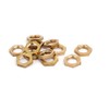 Sourcingmap 12 Pcs 1/8BSP Female Thread Brass Hex Nut Pipe
