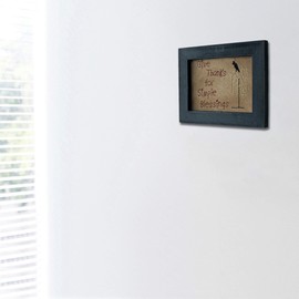 CVHOMEDECO. Primitives Antique Give Thanks For Simple Blessings Stitchery Frame Wall Mounted Hanging Decor Art, 9 x 7 Inch