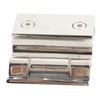 Curved Single‑Sided Hinge Stainless Steel Bathroom Hinge for Tempered 8‑12mm