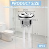 Pulsante Scarico WC Universale, Doppio Scarico, Kit Sostituzione, Compatibile Diametro