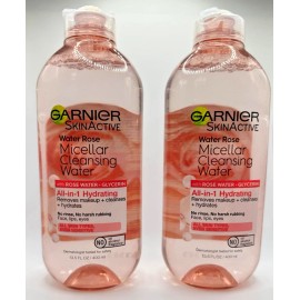 Garnier Micellar Cleansing Water 400ML Pink Feature Only 13.5 fl oz Pack of 2
