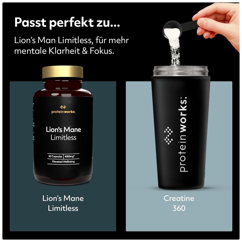 Protein Works - Creatine 360, Kognitiver Klarheitskomplex mit CoQ10, Aquamin™