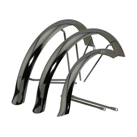 Lowrider Bike 24 Flared Standard Hollow Trike Conversion Kit Fender Set Black.
