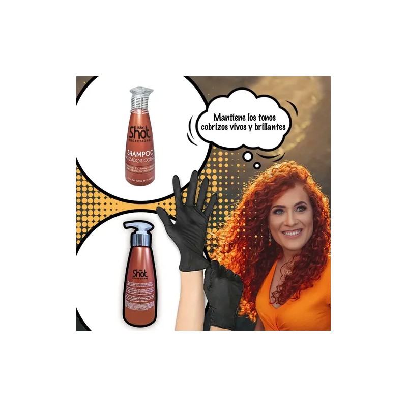 Shampoo Matizador Cabello Cobre Kolor Shot 300 ml