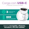 Extractor de leche materna manos libres, eléctrico recargable con 9