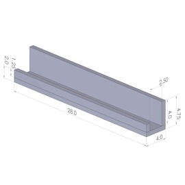 Drakestone Designs Floating Nursery Bookshelves | Solid Wood | Wall Mount | Modern Farmhouse Decor | 28 x 4 Inches - Walnut Finish (Set of 3)