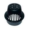 NDS 6 in. Black Round Polyolefin Atrium Grate