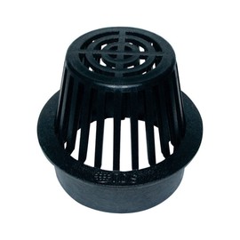 NDS 6 in. Black Round Polyolefin Atrium Grate