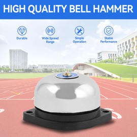 Agatige Inner Strike Type Electric Bell, Electric Bell 220 V School Bell Bells Inner Stroke Type No Spark Bell 220 V 5 W for Sound Signal