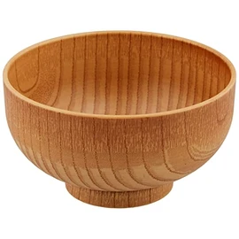 Fukui Craft 30044190 Heat Resistant Diameter 4.0 ft (128 mm) Wooden Style Okonomi Bowl with Wood Grain