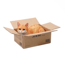 MMOS X JXK Inbox Cat Statue Small Cat Figurine for Table Decor Durable Polyresin with Intricate Details Gifts for Cat Lovers