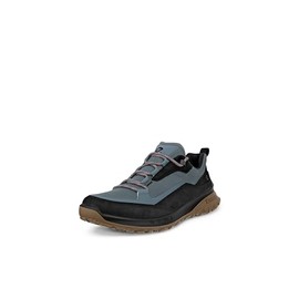 ECCO Men's Ultra Terrain Waterproof Low Hiking Shoe, Black Nubuck/Trooper, 6-6.5