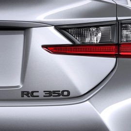 For RC350 Trunk Lid RC 350 Letter Badge Emblem Car Replace F-Sport Gloss Black