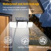 daphino Solar Lights Outdoor 2500LM Motion Sensor Outdoor Lights,3 Head