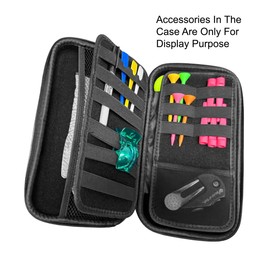 Axglo Golf Accessories Storage Case | Lightweight & Practical Golf Storage Organizer with Carabiner | Large Storage Space for Tees, Gloves, & Ball Caps Perfect Golf Gifts | Black