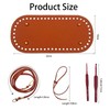3+3+3 PCS Leather Bag Base Shaper Sets for Crochet-Purse Bottom