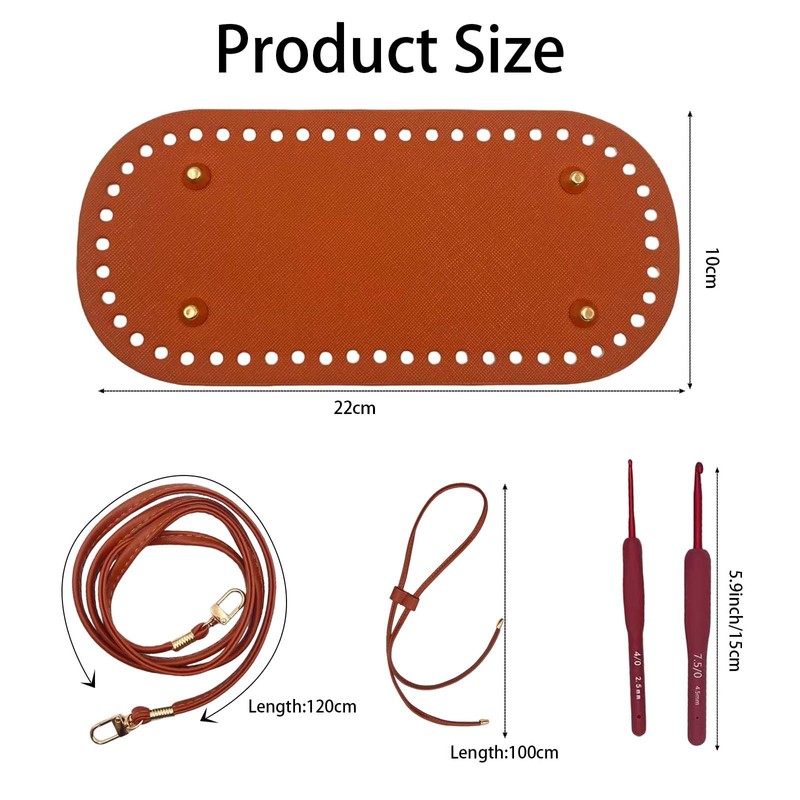 3+3+3 PCS Leather Bag Base Shaper Sets for Crochet-Purse Bottom