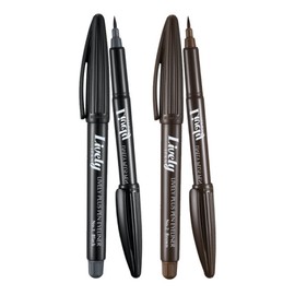 IPKN Lively Brush Pen Eyeliner 1+1 / Easy and convenient for beginners / 입큰 라이블리 붓펜 아이라이너 1+1  초보자도 쉽고 간편하게