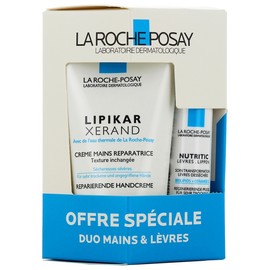 La Roche-Posay Lipikar Xerand Hand Cream 50 ml + Nutritic Lip 4.7 ml Special Offer