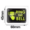 SkinoEu 2 x 3D Gel Sign Notification Symbol Ring The