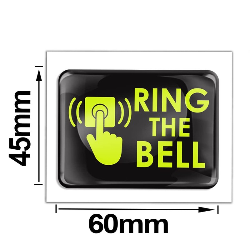 SkinoEu 2 x 3D Gel Sign Notification Symbol Ring The
