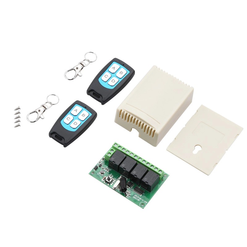 universal Easy To Use DC 4-Channel 443MHz Wireless RF Remote