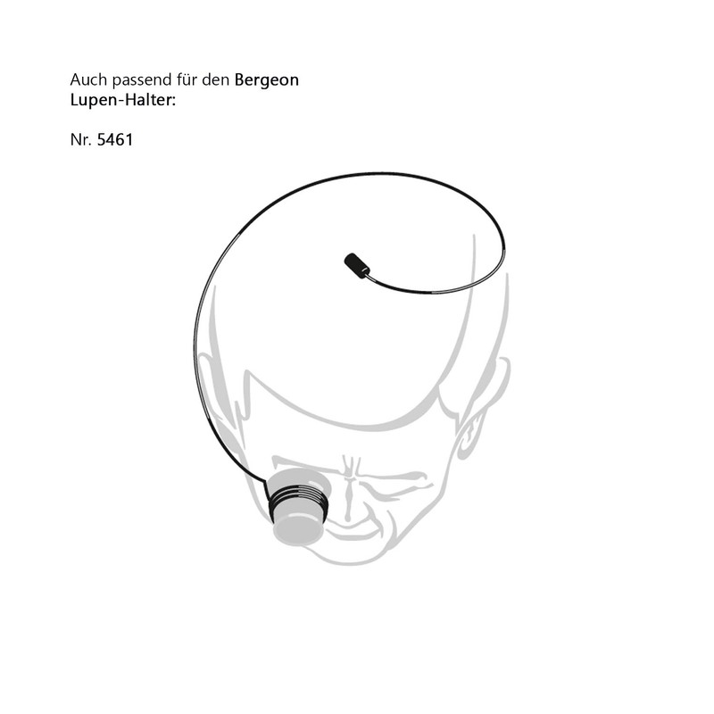 Bergeon 4902-2 Aplanatic Magnifying Glass, Watchmaker's Tool, Magnification 5X, Screw-Down