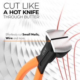 AMERICAN MUTT TOOLS 8 Inch End Cutting Pliers, End Cutting Nippers – Heavy Duty End Nipper Pliers and Nail Puller Pliers | Nail Pulling Tool, End Nips, Fret Nippers, End Cutter Pliers, Nippers Tool