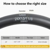 YunSCM 2pcs 25/28-540 24 inch Heavy Duty Inner Tube 24x1.0-1