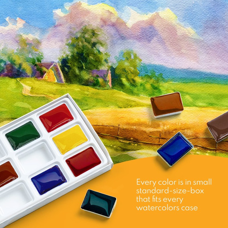 Sonnet Watercolour Paint Set, 12 Watercolour Paints for Exterior Painting,