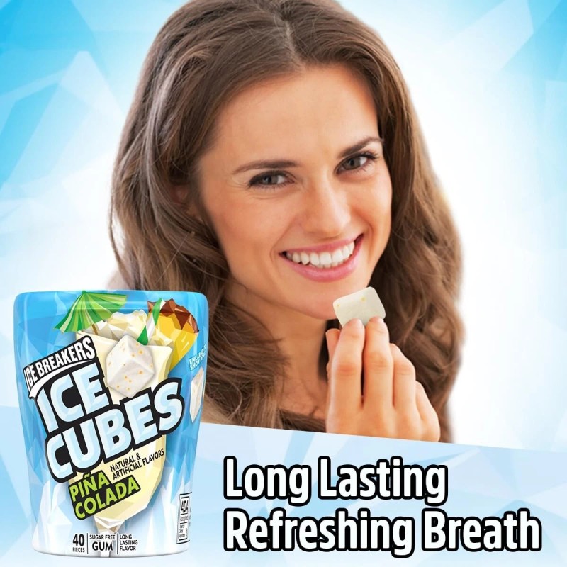 ICE BREAKERS Ice Cubes Variety Fruit Flavored, Sugar Free Gum