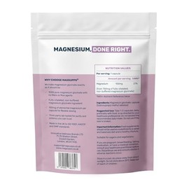 Magnesium Glycinate - 100% Pure, Fully-Chelated, Non-Buffered - 100mg Magnesium per Capsule - UK Made - Lab Tested - No Fillers - 90 Capsules