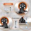 ASRINIEY 5" Caster Wheels - Orange Polyurethane Swivel Wheels With