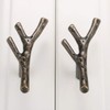 Knobs Retro Style Zinc Alloy Tree Branch Kitchen Cabinet Door