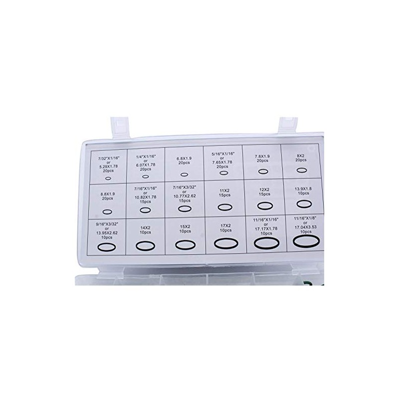 TAKPART 270pcs 18 Sizes Car Air Conditioning Air Conditioning Compressor