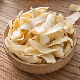 Dried Lily Bulb 3.53oz/100g,dried lily bulb can be stewed with other kinds of dried foods like tremella, longan, lotus seed, jujube, medlar, to create the healthy soup
