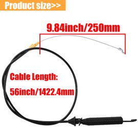 QAZAKY Deck Engagement Clutch Cable for MTD Troy Bilt Bolens Yard Machines Yardman Lawn Mower Tractor 700 Series 746-04173 746-04173A 746-04173B 746-04173C 946-04173 946-04173A 946-04173E 290807 12965