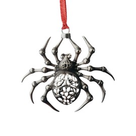 Christmas Ornaments 2024 Christmas Tree Ornament Handcrafted Stainless Steel DIY Hanging Craft Collectibles for Home Party Party Gifts (Spiders-1)