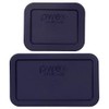 Pyrex (1 7213-PC 1.9-Cup & (1) 7214-PC 4.8-Cup Blue Food