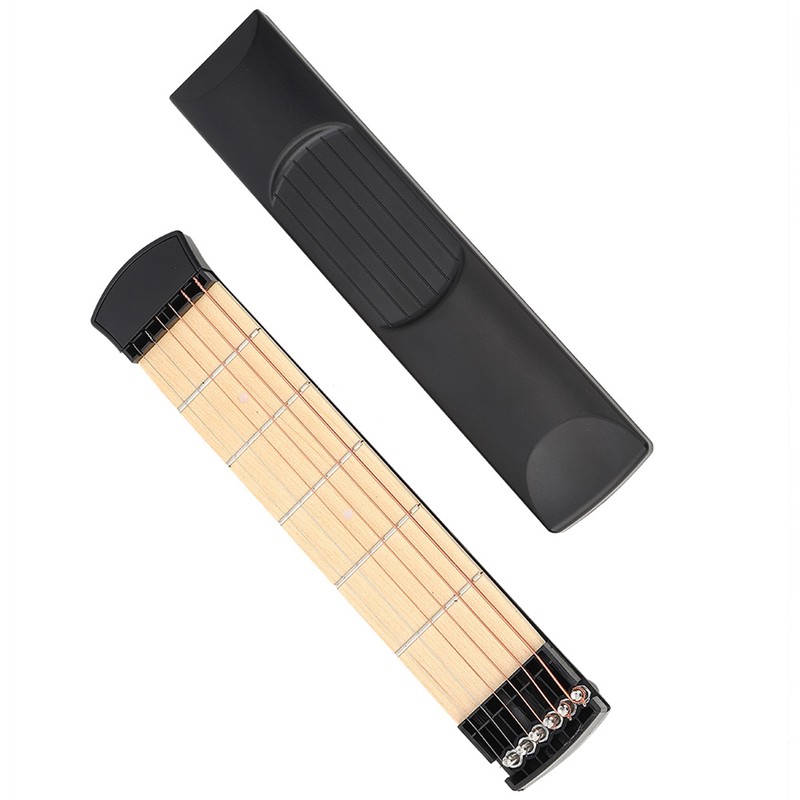 New Portable 6 Fret Pocket Guitar Left Hand for Beginner