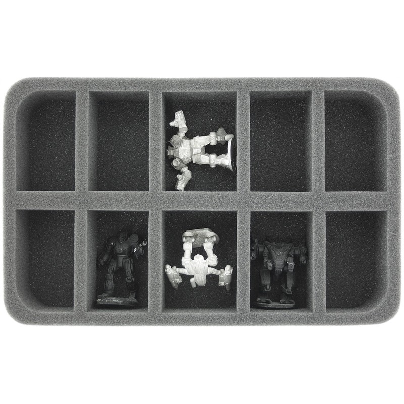 Feldherr HS050BT04 Foam Insert Compatible with BattleTech - 10 Mechs