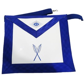 Masonic Regalia Blue lodge Secretary officer apron set chain collar apron gloves set
