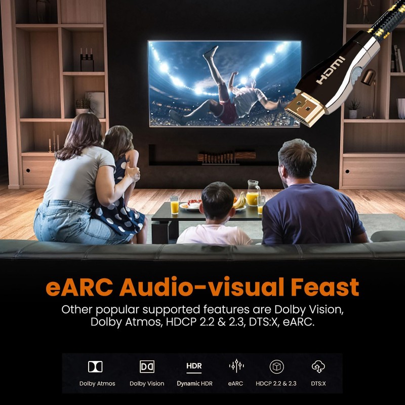 UPTab Ultra High Speed HDMI 2.1 10ft Cable 8K 120Hz