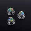 Alnicov Guitar Contral Knobs,Silver Electric Guitar Speed Knobs With Abalone